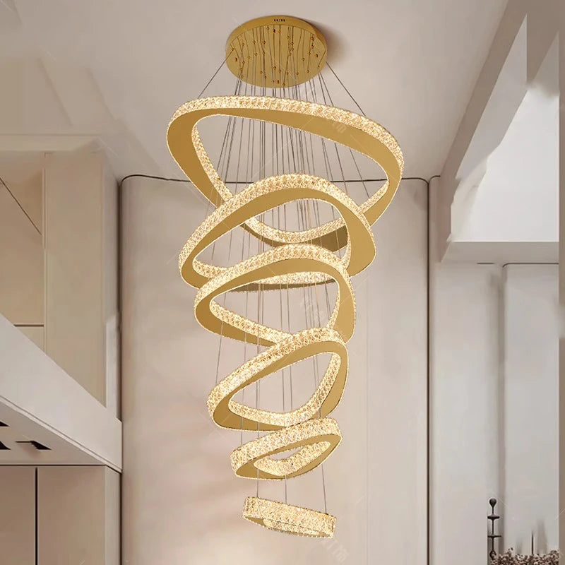 Modern decor led lights rings pendant light lamps for living room led Chandeliers for dining room hanging light indoor lighting - Kimlud