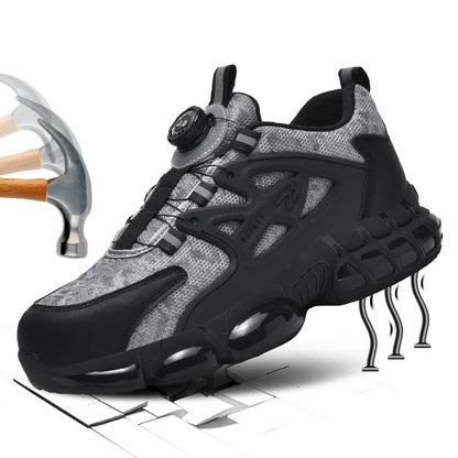 Men's Military Tactical Boots Army Boots Men Side Zipper Military Boots Men Anti-Slip Ankle Boots Work Safety Shoes Hiking Shoe