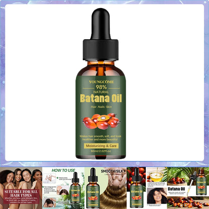 Natural Batana Oil For Hair Growth Pure Batana Oil Hair Shine Strengthen For Women Prevent Hair Loss Eliminate Split...
