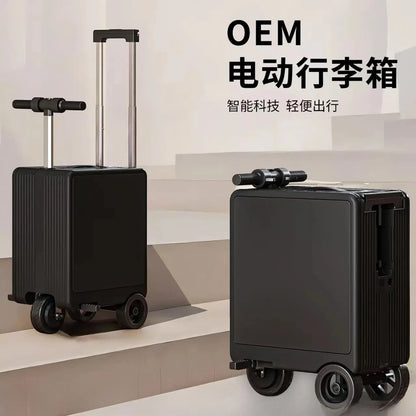 20 Inch Electric Travel Suitcase 3C Certified Airline Boarding Allowed Long Endurance Riding Luggage | Kimlud Luxury Rug