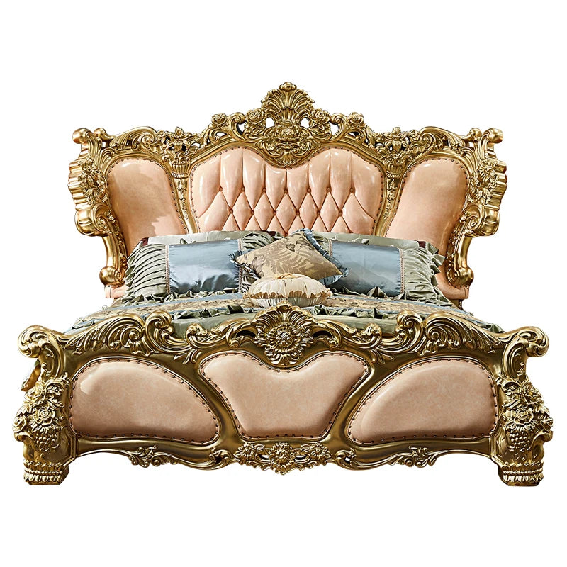 European Romantic Bed Adult Design Castle Aesthetics Luxury Comfortable Bed Fashion Sun Unusual Muebles Lounge Suite Furniture - Kimlud