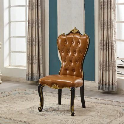 European Light Luxury Chairs Simple Solid Wood Party Unusual Adult Restaurant Chairs Design Comfy Lounge Stoel Home Furniture - Kimlud