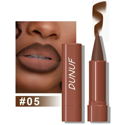 9 Colors Gradient Lip Liner Matte Black Brown Velvet Lipstick Waterproof Non Sticky Contouring Tint Lipliner Crayon Lip Makeup