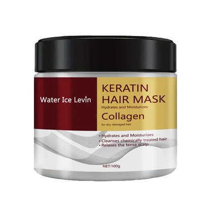 Collagen Keratin Hair Mask Dual Oil Control Moisturizer Conditioner Soft Smooth Frizz Damaged Repair Revitalize Hair Care - Kimlud