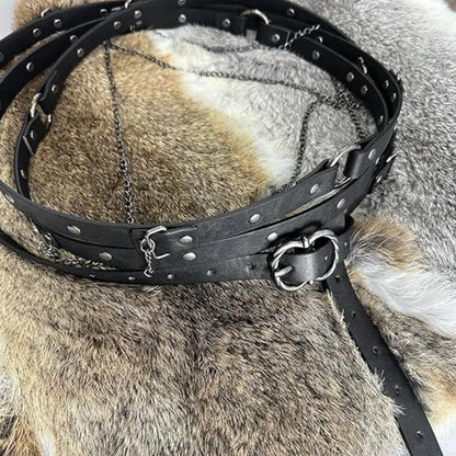 Stylish Women Thin Belt Multilayer Belt For Enhancing Everyday Outfit and Dress - Kimlud