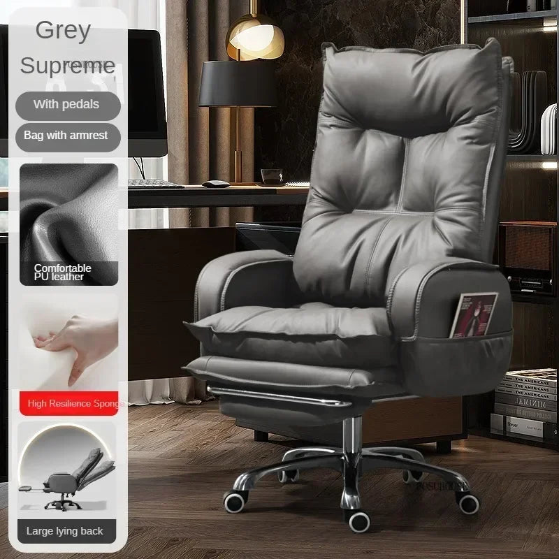 Modern Designer Armchairs Home Lazy Rolling Leather Office Chair Computer Swivel Gaming Accent Chairs Office Furniture k...