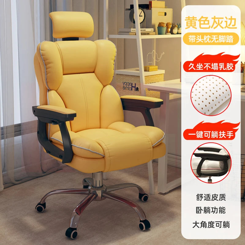 Rolling Wheels Office Chair Cheap Lightweight Footrest Reading Backrest Luxury Office Chair Ergonomic Taburete Salon...