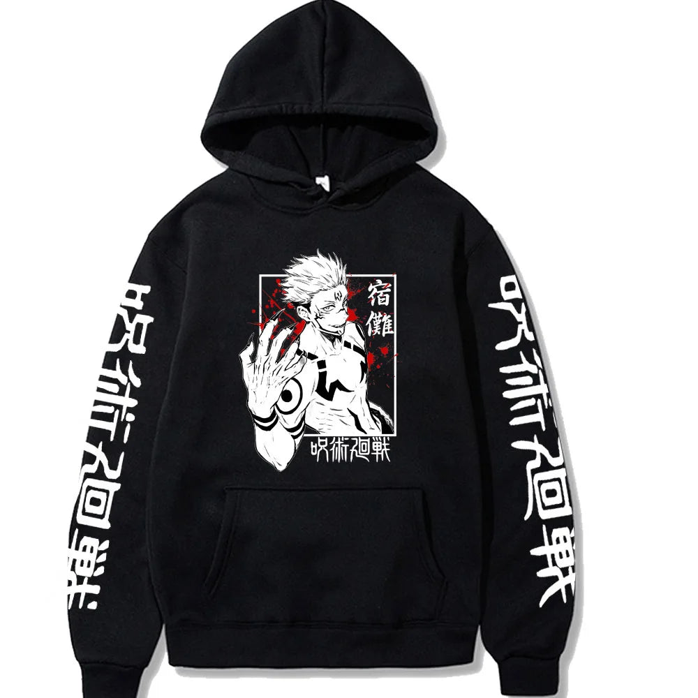 Ryomen Sukuna Hoodies Graphic Printing Sweatshirts for Fans Casual Long Sleeve Men/Women Clothing Sudaderas Hip Hop Hoody