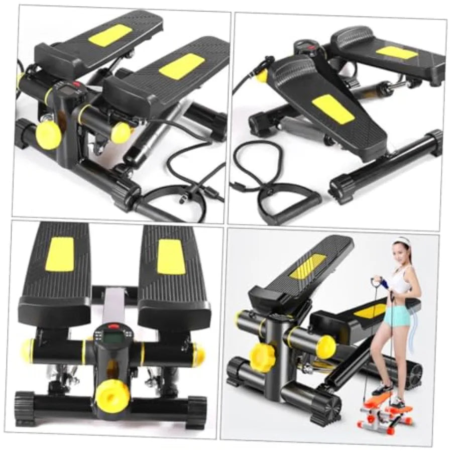 Pedal Exerciser Stepper Exercise Machine Home Pedal Exerciser Stainless Steel Plastic Armrests Stair Stepper