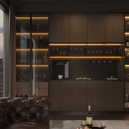 Luxury Wood Cabinets Storage House Container Organizer Living Room Cabinets Display Wine Bookcase Gabinete Trendy Furniture - Kimlud