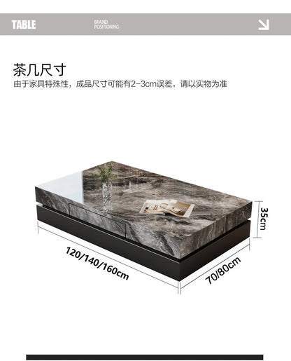 Italian Minimalist Coffee Table Simple Aesthetic Decoration Modern Coffee Table Nordic Luxury Mesas Bajas Postmodern...