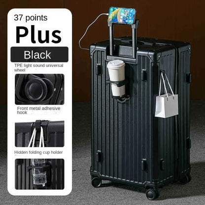 Multifunctional Suitcase Large Capacity 30inch Thickened Sturdy Aluminum Frame Travel Suitcase Trolley Case Extra Large...