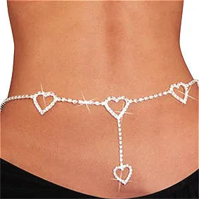 Retro Chain Belts for Women Waistbands Multilayer Long Tassel for Dress Waist Chain Belts Rhinestone Crystal Belly Chain...