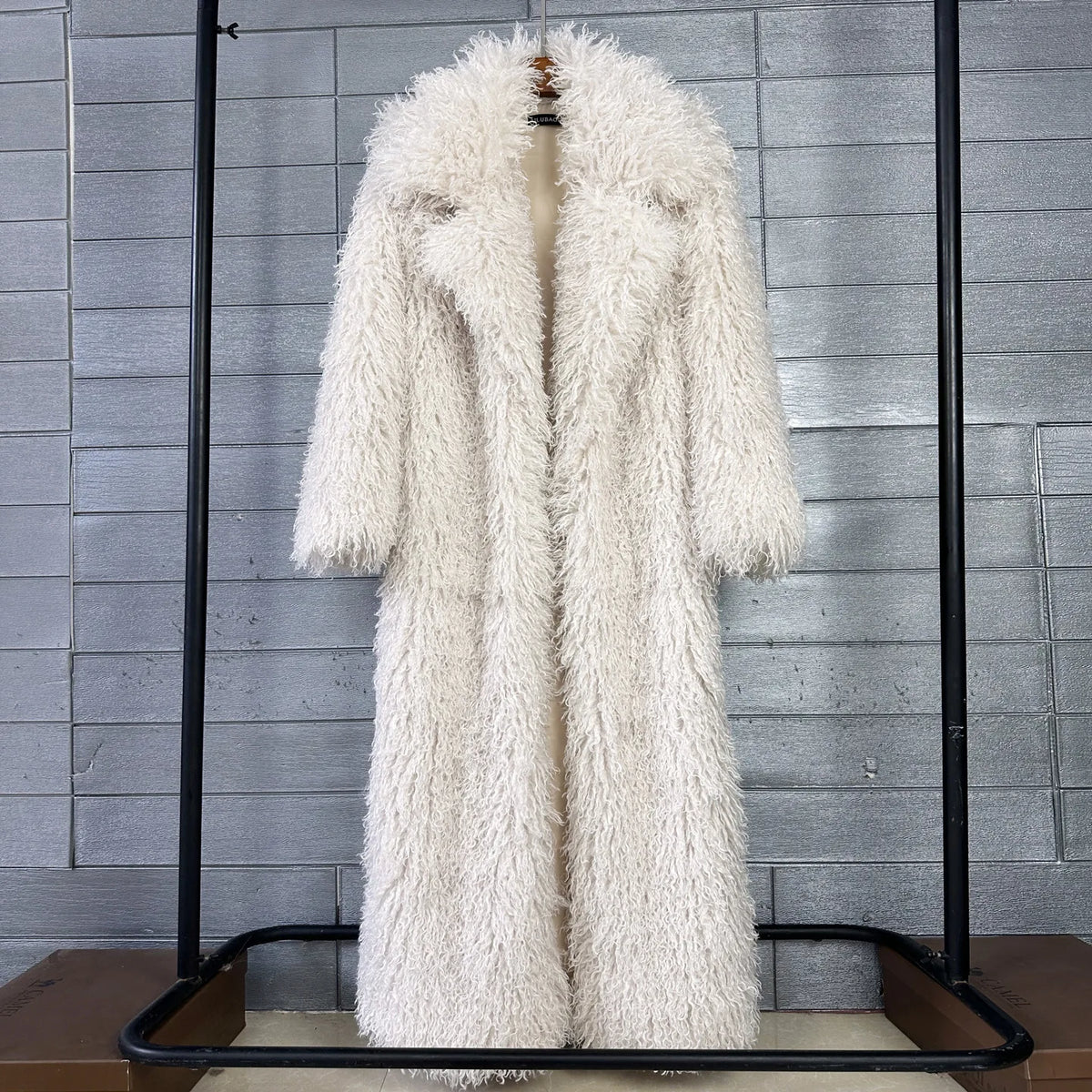 2025 Winter New Colorful Women's Furry Coat Rose Pink Faux Fur Coat Suit Collar Autumn Winter Thick Cardigan Long...