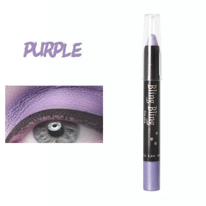 Pearlescent Glitter Eyeshadow Pen Eye Shadow Pencil Waterproof Matte Cream Nude Eye Makeup Pigment Silkworm Eyeliner Shadow Pen