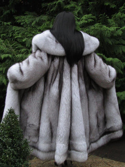 Winter Fashion Fomen's Fur Coat Long Hooded Women's Thick Thermal Coat Fluffy Faux Fox Fur Coat