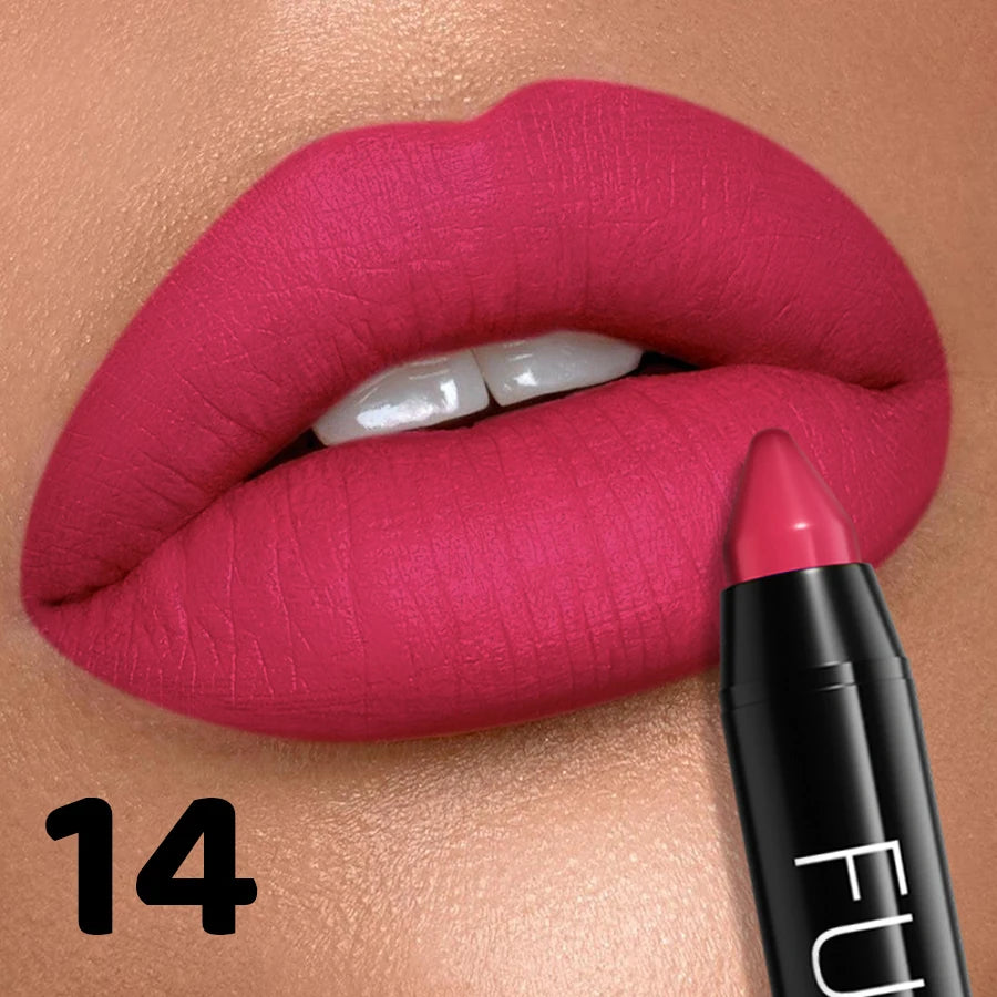 16 Color Nude Brown Lipliner Pen Waterproof Lipstick Sexy Red Matte Contour Lip Tint Lasting Lips Korean Makeup Product Lipgloss