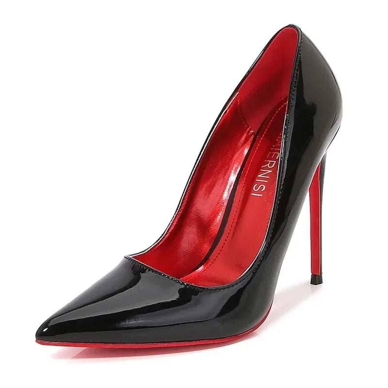 Women Pointed Toe High Thin Heel Shoes Outdoor Office Sweet Single Shoes Nightclub Party Banquet Wedding Host Model Heeled Pumps
