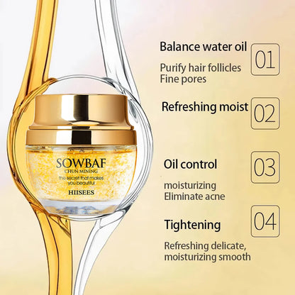 24K Golden Snail Collagen Cream Moisturizing and Skincare Essential Oil Control Facial Beauty Product Formulated for...