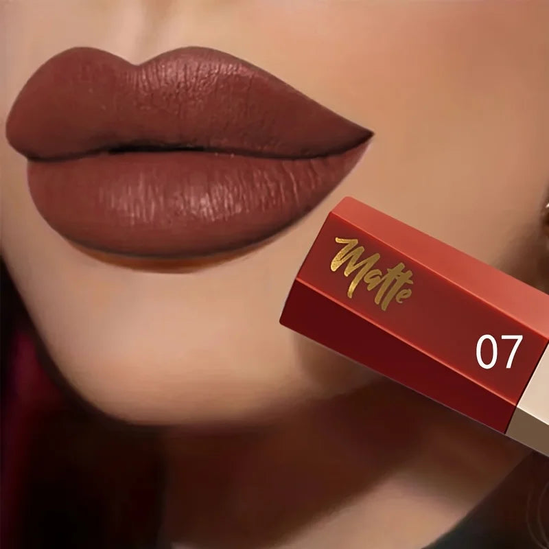 Luxury Matte Liquid Lipstick, Long Lasting Waterproof Velvet Lip Color, Smooth Lightweight Fog Matte Finis
