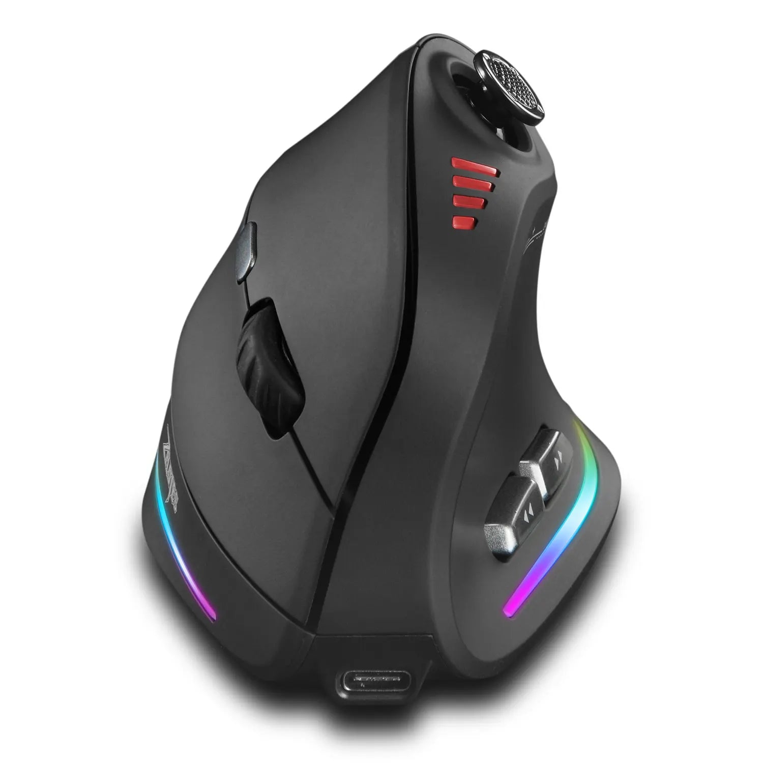 ZELOTES F18 Vertical Ergonomic Mouse 2.4G Wireless Mouse Bluetooth 24000DPI with Programming Gaming Mouse for PC Computer Laptop
