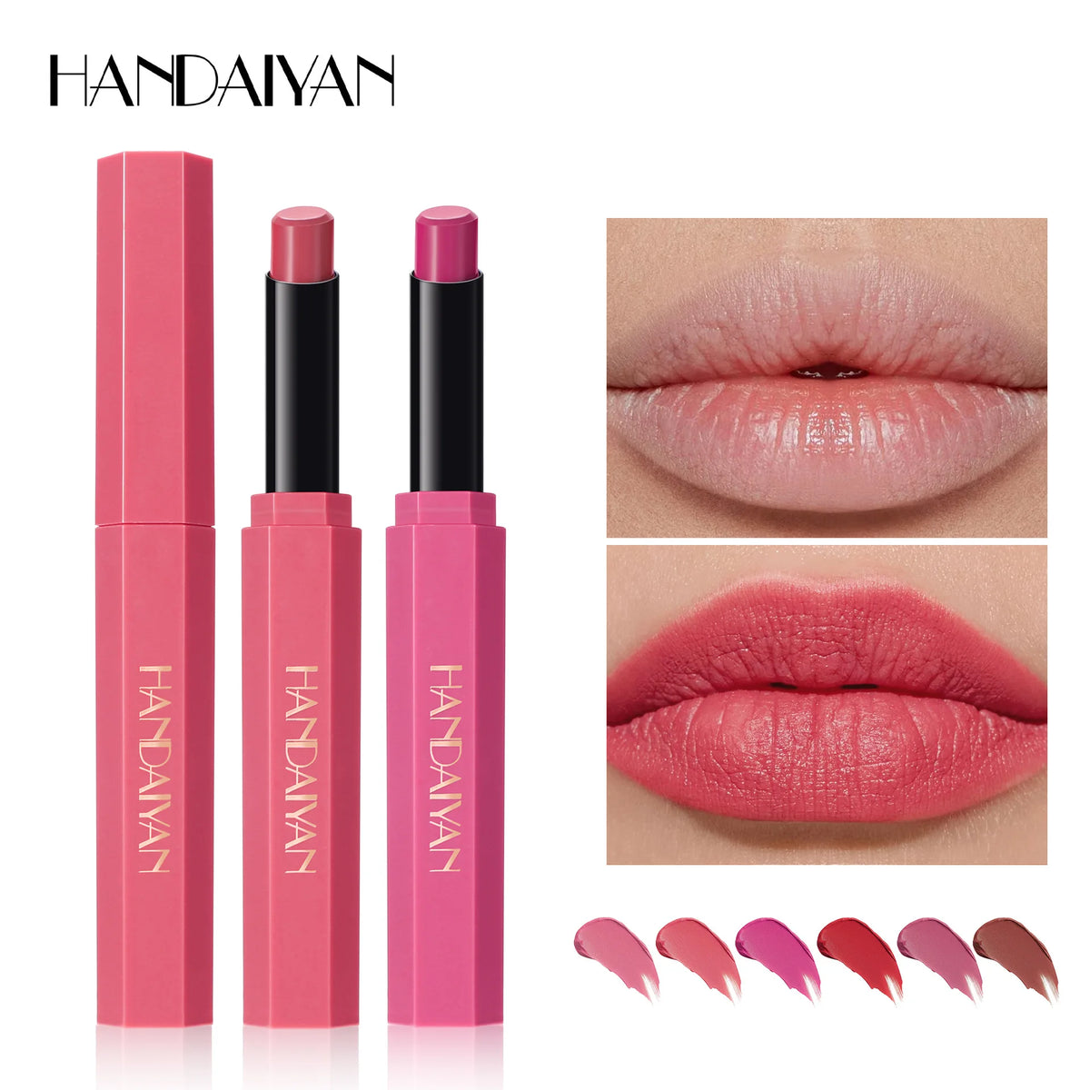 Red Matte Velvet Lipstick Waterproof Lasting Brown Lipstick Pencil Non Stick Cup Moisturize Lipstick Not Fading Sexy...