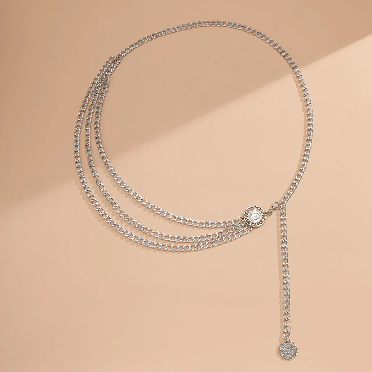 2025 Punk Hip Hop Waist Chain Vintage Waist Belly Jewelry Sexy Bikini Beach Multilayer Belt Chain with Long Tassel Coin...