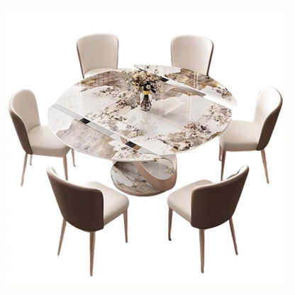 Nordic Extension Dining Table Oval Living Organiser Chair Dining Table Modern 6 Seater Muebles Para El Hogar Kitchen...