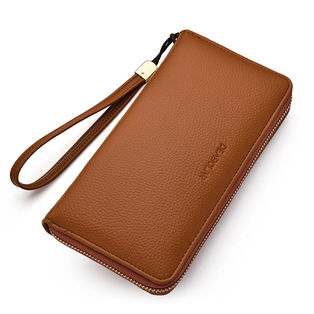 Men Wallets Long Style High Quality Card Holder Male Purse Zipper Large Capacity Brand PU Leather Wallet For Men