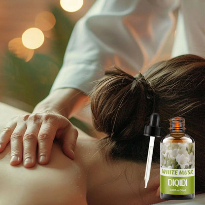 White musk essential oil, home essential oil, clear air, perfume candle, DIY essential oil, hotel, office, bedroom use. Aromathe