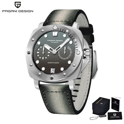 2023 PAGANI DESIGN New Men Mechanical Watch Luxury Sapphire Glass Automatic Watch 200M Waterproof Stainless Steel Watch for Men
