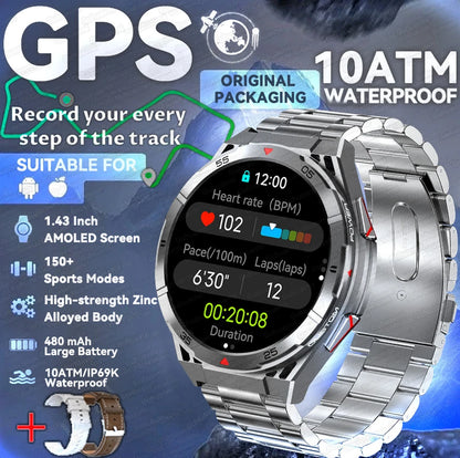 2025 New for HUAWEI Original Premium GPS SmartWatch Ultra HD AMOLED Display Built-in GPS BT Call 10ATM Waterproof Smart Bracelet