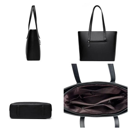 Genuine High Quality Large Capacity Shoulder Bag Female Tote Bag New Luxury Designer Handbag For Fashion Women Brand Shopper Bag - Kimlud