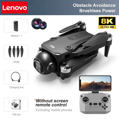 Lenovo D18 Drone 8K Aerial HD Dual Camera Photography Intelligent Obstacle Avoidance Brushless Power 5G WIFI GPS Return VR Drone
