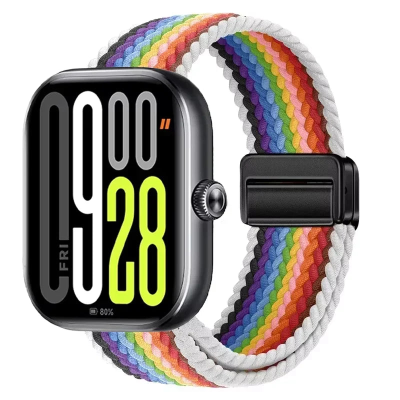 Magnetic Braided Nylon Loop Band for Xiaomi Redmi Watch 6 5 4 Strap Adjustable Sport Replacement Correa Bracelet Mi Band...