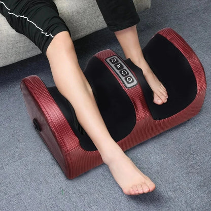 Electric Foot Massager Shiatsu Kneading Deep Tissue Relax Heated Roller Calf Pain Relief Fatigue Muscles Vibrator Machine Health - Kimlud