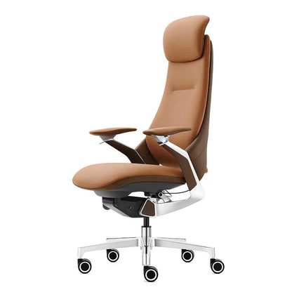 Computer Relaxing Office Chair Ergonomic Mobile Wheels Leather Office Chair Backrest Modern Sillas De Oficina Library...