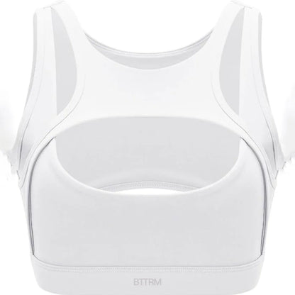 BetterMe Sexy Hollow Sports Bra Gym Woman Push Up High Impact Shockproof Underwear Naked Fitness Crop Top Mujer Workout Yoga Bra