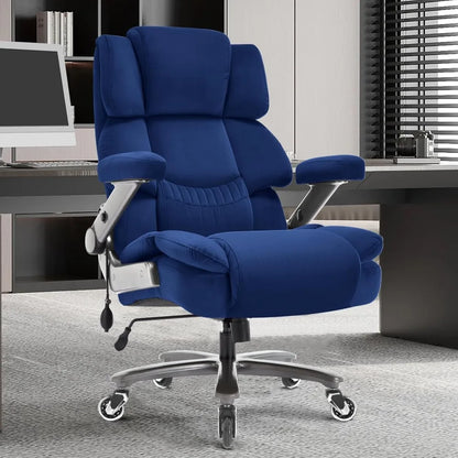 700lbs Big and Tall Office Chair-Large Computer Chair with Adjustable Lumbar Support 3D Flip Arms Plus Size Wheels,