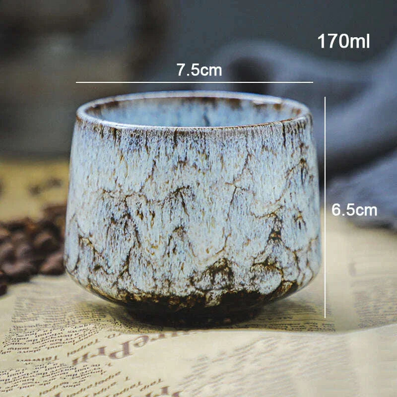 Best Selling Colorful Reactive glaze Ceramic Coffee Mug 170ml Ceramic Espresso Tea Cup Home Office Lacquered water cups