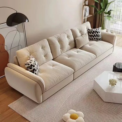 Home Style Sectional Fabric Sofa Living Room Furniture Sofas Set Anti-cat Scratch Fabric Solid Wood Frame - Kimlud