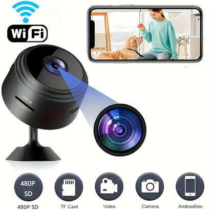 Home intelligent security surveillance camera,USB rechargeable battery, Wi-Fi support mobile phone remote application, Christmas