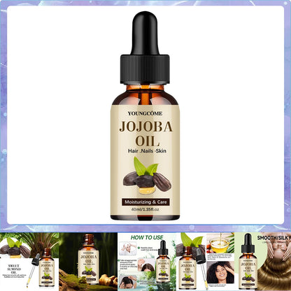 Organic Jojoba Oil, Pure Moisturizing Oil For Face, Hair, Skin Nails | Natural Cold Pressed Hexane Free Carrier Oil Hair...