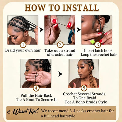 #4/27 Highlight Colored Deep Wave Feather Crochet Human Hair Pre Separated Reusable Brazilian Raw Crochet Hair Invisible...