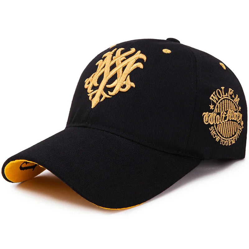 Totem Embroidered Baseball Cap Fashion Men Women Caps Spring And Summer Snapback Hip Hop Hat Adjustable Flame Sun Shading Hats - Kimlud