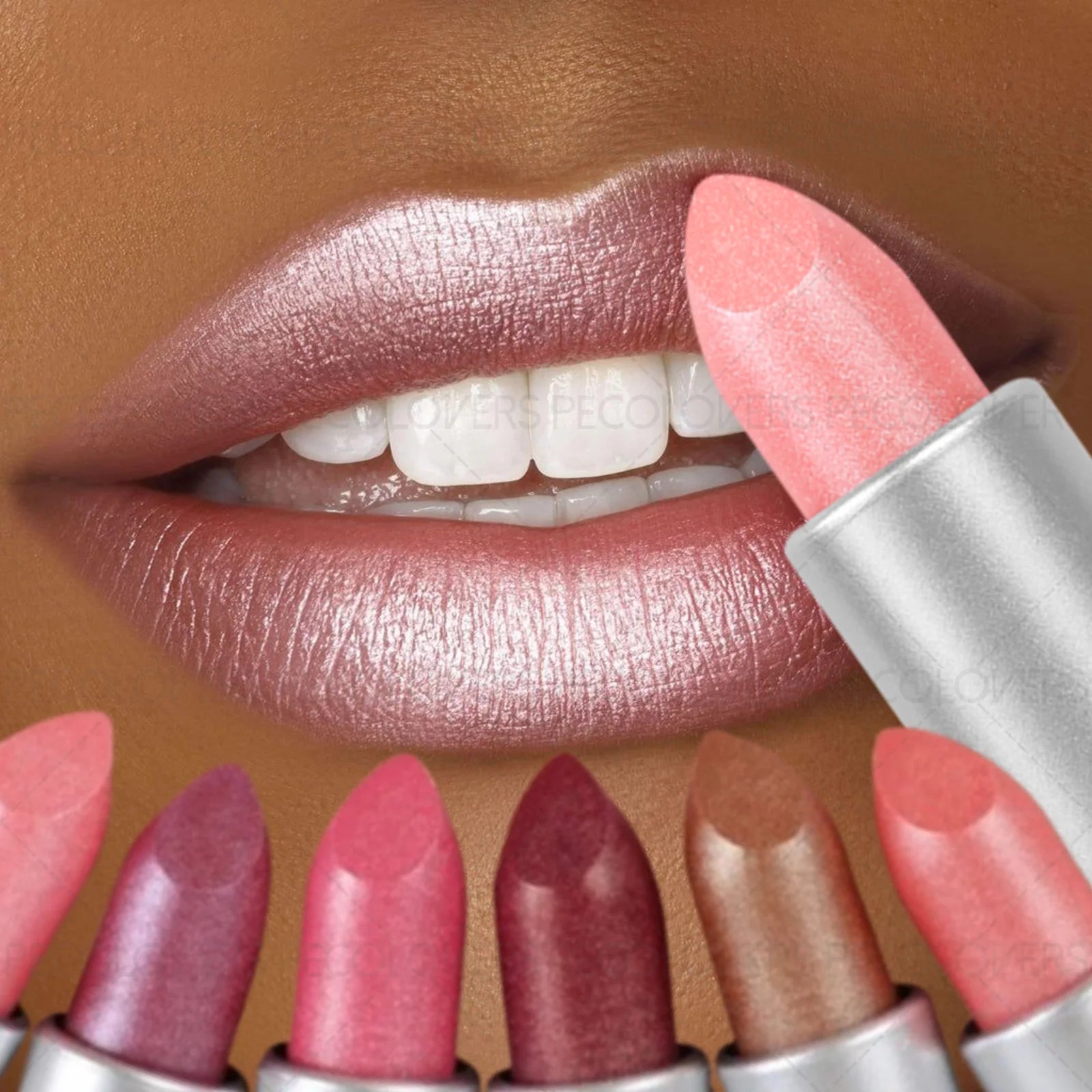 1PC Glitter Pearl, Various Shades, Cream Texture, Non-stick Cup, Sparkling Lipstick, Suitable for Christmas, Halloween Makeup - Kimlud