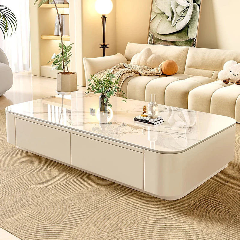 Cheap Cute Coffee Table Clear Simple Designer Modern Luxury Decoration Side Table Writing Mesas Bajas Living Room Furniture - Kimlud
