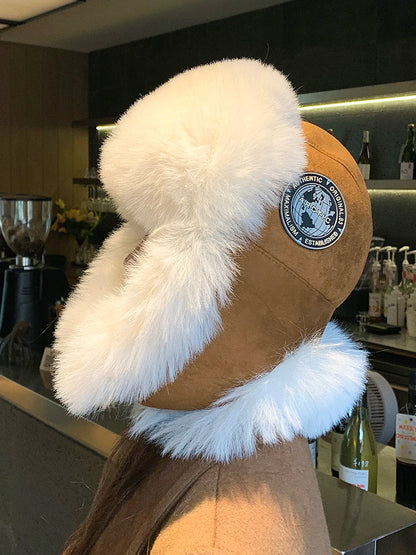 2025 Mens Women Unisex Warm Trapper Aviator Trooper Earflap Winter Flaps Ski Hat New Bomber Hats Russian Ski Hat Faux Fur Hats