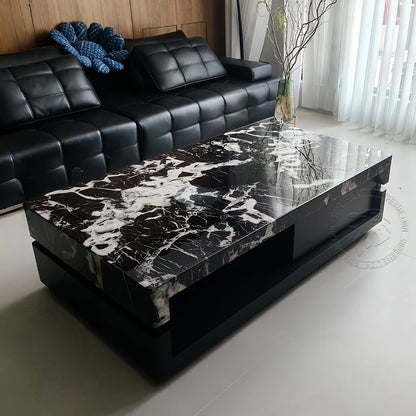 Drawers Minimalist Coffee Table Wood Modern Decoration Space Coffee Table Saving Aesthetic Mesas Bajas Postmodern Furniture
