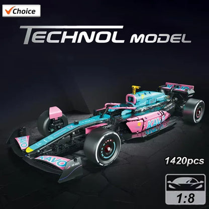 2312PCS NEW F1 Racing Car Building Blocks Kit Display Model Cool Car Collection Kids Toy Gift for Boys and Kids Birthday Present